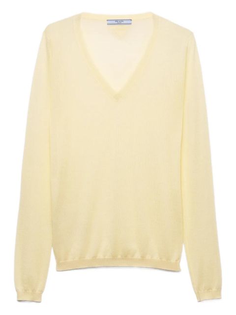 Prada long-sleeve sweater - Yellow - zdjęcie produktu nr 1