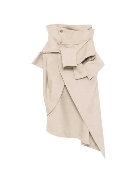 A.W.A.K.E. Mode asymmetric skirt - Neutrals - zdjęcie produktu nr 1