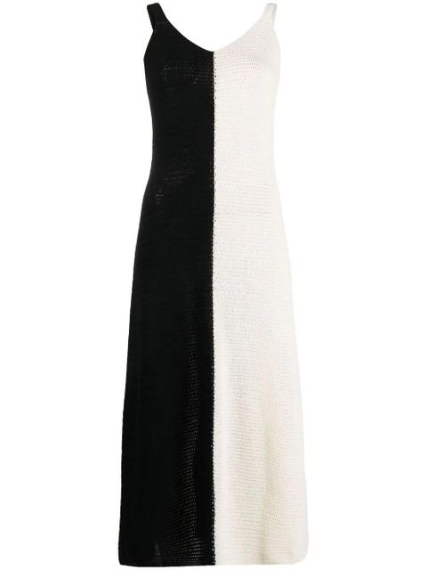 ZIMMERMANN Clover colour-block crochet dress - Black
