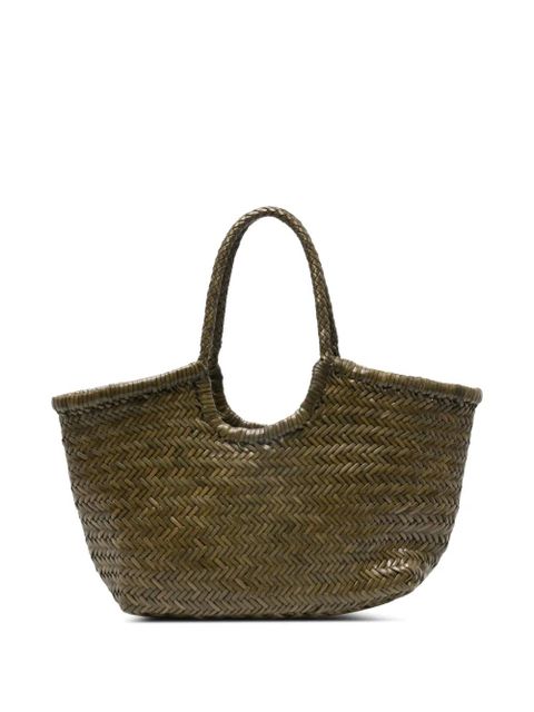 DRAGON DIFFUSION Big Nantucket Basket woven handle shoulder bag - Green - zdjęcie produktu nr 1
