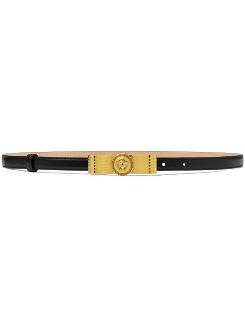 Versace Gianni Ribbon leather belt - Black - zdjęcie produktu nr 1