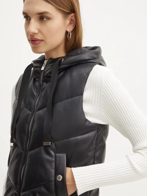 Morgan bezrękawnik GSOLO damski kolor czarny zimowy GSOLO