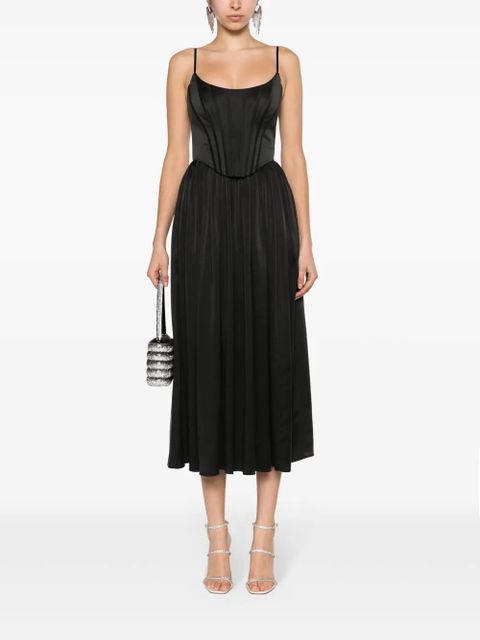 ZIMMERMANN corset silk midi dress - Black - zdjęcie produktu nr 2
