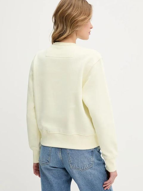 Guess bluza damska kolor żółty z nadrukiem W2YQ16 KBA11