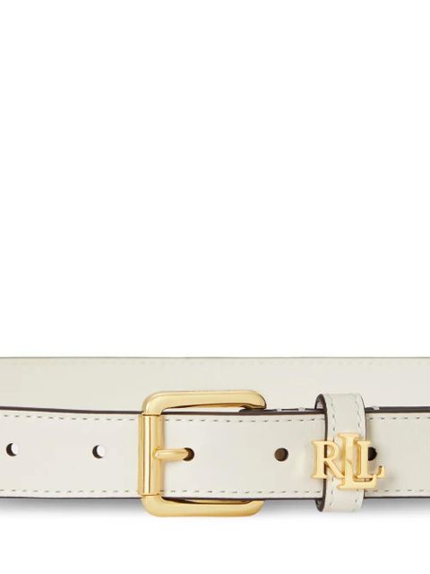 Lauren Ralph Lauren logo-keeper leather belt - White - zdjęcie produktu nr 2