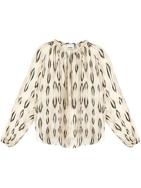 ISABEL MARANT Syra blouse - Neutrals - zdjęcie produktu nr 1