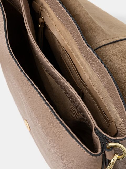 Gianni Chiarini torebka skórzana HELENA ROUND kolor beżowy BS 6037/COMM GRN-NA