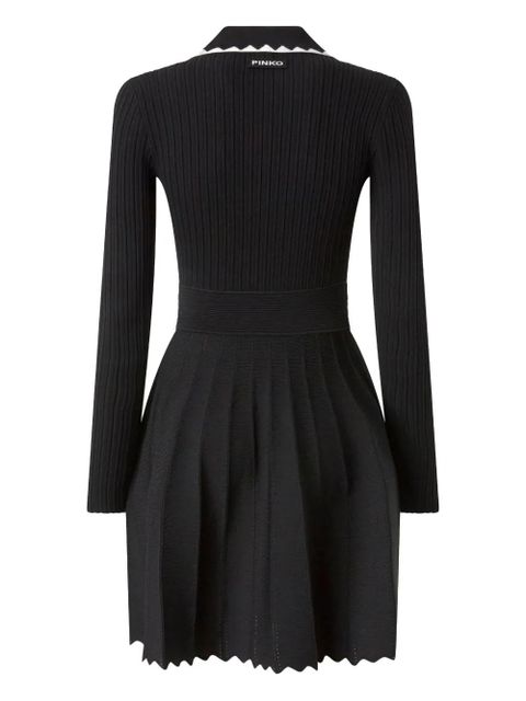 PINKO ribbed polo dress - Black - zdjęcie produktu nr 2