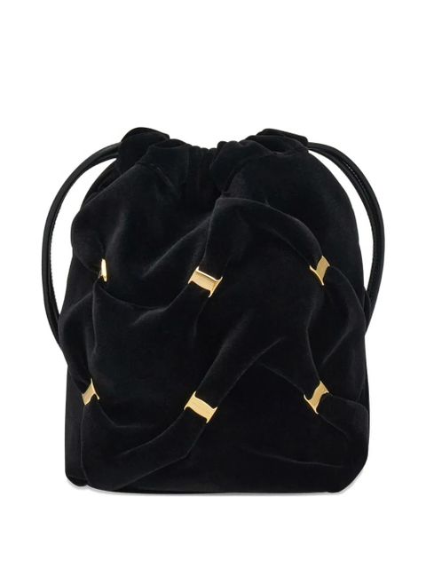 Ferragamo mini Vara-bow gathered bucket bag - Black - zdjęcie produktu nr 2