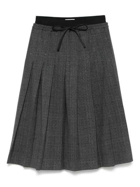 SANDRO pleated midi skirt - Grey - zdjęcie produktu nr 1