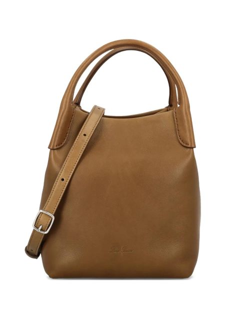 Loro Piana small Bale hook-closure tote bag - Brown