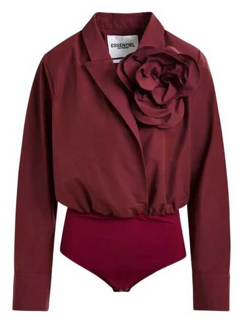Essentiel Antwerp rose-embellishment shirt - Red - zdjęcie produktu nr 1