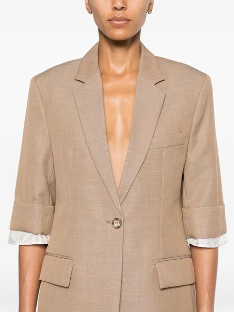 Victoria Beckham virgin wool jacket - Brown