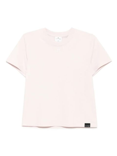 Courrèges logo-embroidered T-shirt - Pink - zdjęcie produktu nr 1