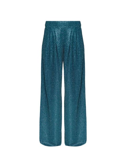Oséree lurex palazzo pants - Blue - zdjęcie produktu nr 1