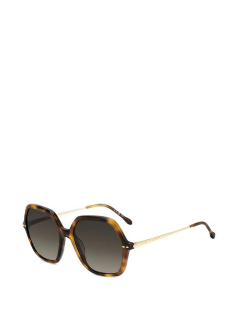 Isabel Marant Eyewear geometric-frame sunglasses - Brown - zdjęcie produktu nr 2
