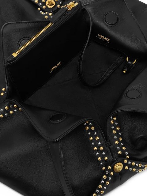 Versace Protea leather shoulder bag - Black - zdjęcie produktu nr 2