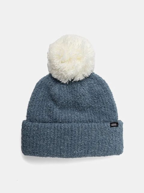 Vans czapka z domieszką wełny kolor niebieski z grubej dzianiny VN000HT0JCN1