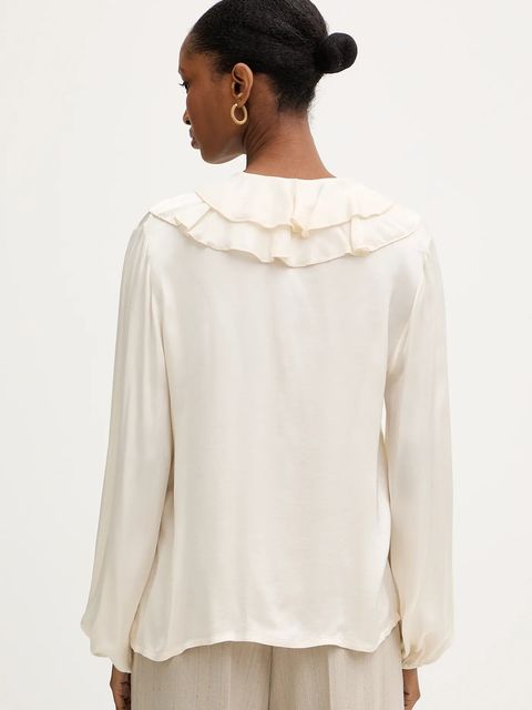 Haveone koszula damskie kolor beżowy regular CWG-P014