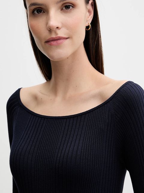 United Colors of Benetton sweter damski kolor granatowy lekki 16UYD10E7