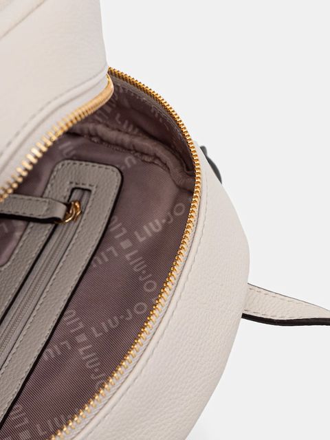 Liu Jo plecak damski kolor beżowy mały z aplikacją AF5136.E0058