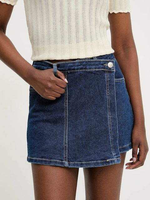 Answear.LAB spódnicospodnie jeansowe - zdjęcie produktu nr 1