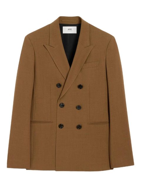 AMI Paris double-breasted wool jacket - Brown - zdjęcie produktu nr 1