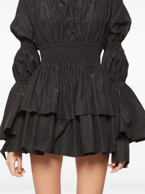 Blumarine ruffle-panels mini dress - Black - zdjęcie produktu nr 2