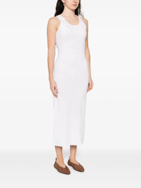 Max Mara sleeveless midi dress - White