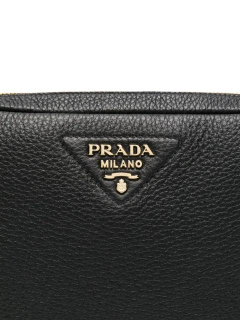 Prada leather cross body bag - Black