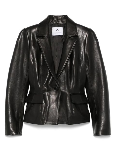 Marine Serre leather jacket - Black - zdjęcie produktu nr 1