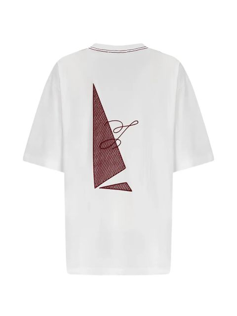 Jacquemus The Bateau sail-embroidered T-shirt - White - zdjęcie produktu nr 2