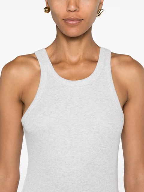 TOTEME ribbed cotton tank top - Grey - zdjęcie produktu nr 2