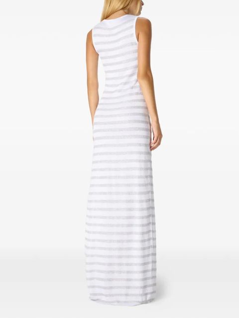 Missoni striped sleeveless maxi dress - White