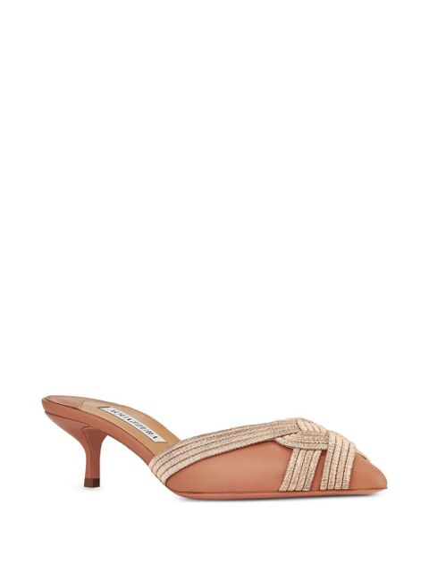 Aquazzura 50mm Felix mules - Pink