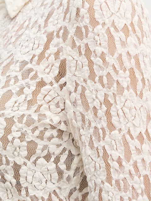 Sisley koszula damska kolor beżowy regular z kołnierzykiem klasycznym 508SLQ0A1