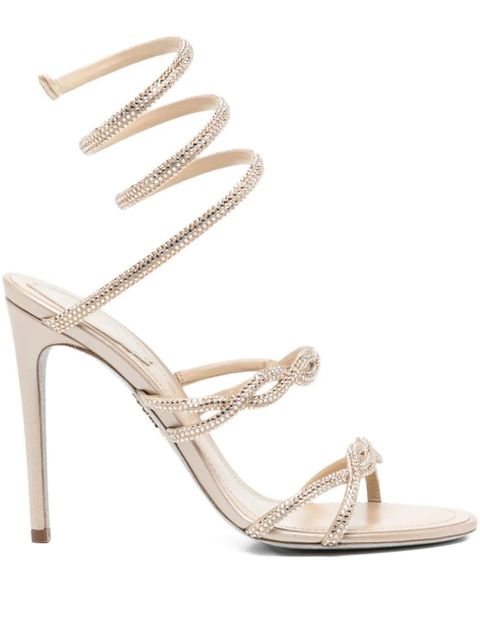 René Caovilla 110mm spiral-embellished sandals - Neutrals - zdjęcie produktu nr 1