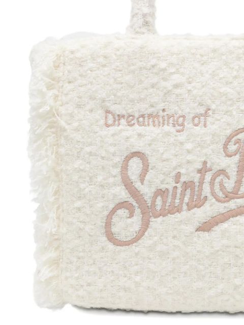 MC2 Saint Barth embroidered-logo tote bag - Neutrals