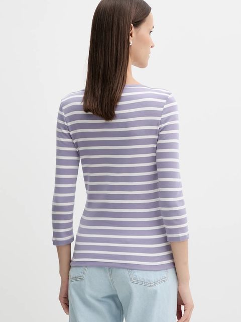 Tommy Hilfiger longsleeve bawełniany kolor fioletowy WW0WW40589