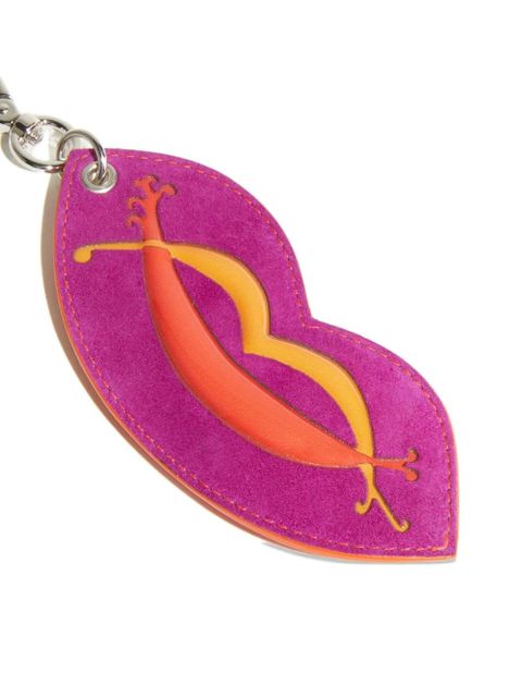PUCCI lip-shaped suede airtag holder - Pink - zdjęcie produktu nr 2