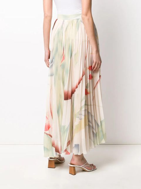 ETRO pleated maxi skirt - Neutrals