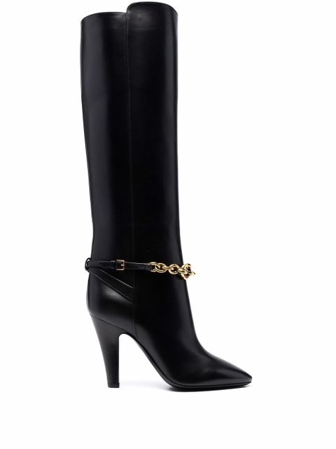 Saint Laurent 100mm Le Maillon boots - Black