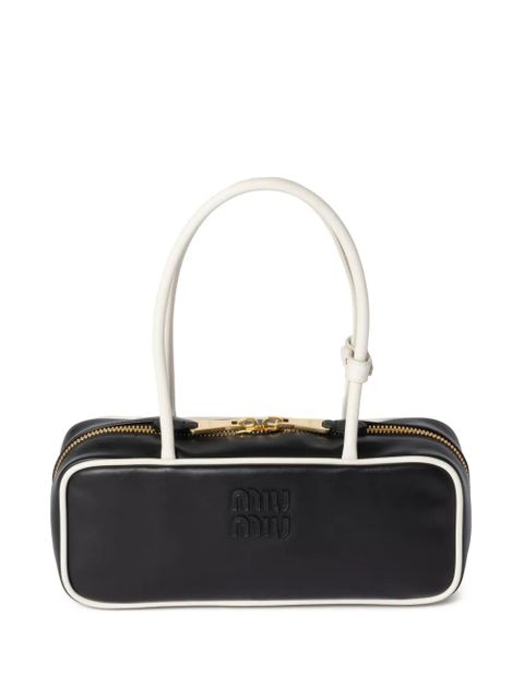Miu Miu Beau leather tote bag - Black - zdjęcie produktu nr 1
