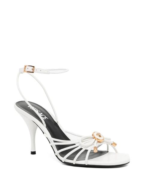 Versace ankle strap heeled sandals - White - zdjęcie produktu nr 2