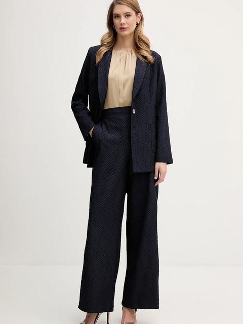 Joseph Ribkoff spodnie damskie kolor granatowy proste high waist 261056