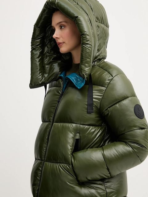 Save The Duck kurtka ISABEL kolor zielony przejściowa D45510W.LOVE21