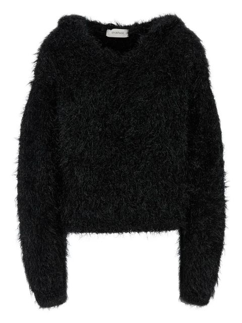 Sportmax long-sleeve V-neck sweater - Black - zdjęcie produktu nr 1