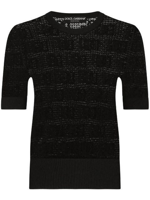 Dolce & Gabbana DG-logo jacquard jumper - Black - zdjęcie produktu nr 1