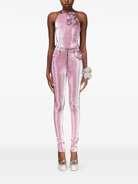 AREA halterneck top - Pink