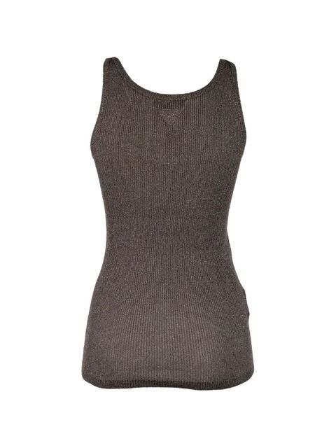 Prada ribbed tank top - Brown - zdjęcie produktu nr 2